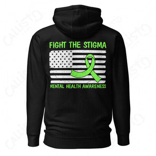 Men’s Mental Health hoodie promoting mental health awareness and fighting stigma.