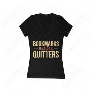 Women’s deep v-neck black shirt: ’S over Quits - Horror Collection.