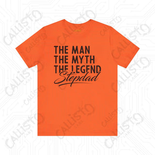 Men’s ’The Man The Myth The Legend’ Stepdad Shirt: Unique Father’s Day Gift for Stepfathers - Funny Dad Tee