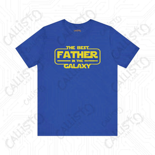 Men’s ’The Best Father in the Galaxy’ Graphic Shirt: Show Dad He’s Out of This World with this Stellar