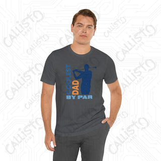 Men’s ’Coolest Dad by Par’ Funny Graphic Shirt: Perfect Gift for Dad Golf Enthusiasts and Humor Lovers - T-Shirt