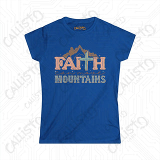 Womens Faith Can Move Mountains Shirt Inspirational Shirt for Hope Comfortable & Stylish Christian Apparel for Her Gift