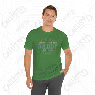 Men’s ’Daddy - The Man The Myth The Legend’ Graphic Shirt Celebrate Fatherhood Stylish Humorous Tee for Dads