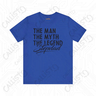 Men’s ’The Man The Myth The Legend’ Stepdad Shirt: Unique Father’s Day Gift for Stepfathers - Funny Dad Tee