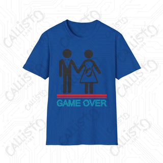 Game Over - Husband and Wife Pregnancy Humor Men's Softstyle T-Shirt