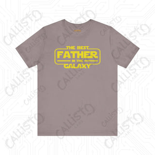 Men’s ’The Best Father in the Galaxy’ Graphic Shirt: Show Dad He’s Out of This World with this Stellar