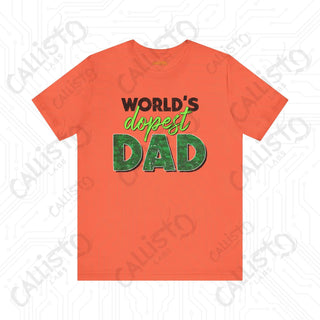 Men’s ’World’s Dopest Dad’ Graphic Shirt: Cool and Stylish Tee for Awesome Fathers - Perfect Father’s Day