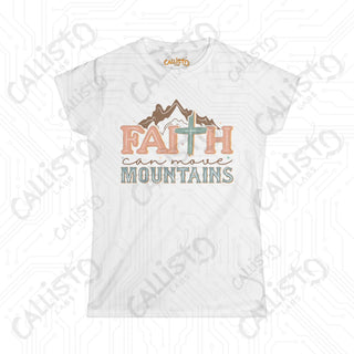 Womens Faith Can Move Mountains Shirt Inspirational Shirt for Hope Comfortable & Stylish Christian Apparel for Her Gift