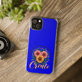 Create Fearfully and Wonderfully Psalm 13:14 Floral Magnetic Clear Impact Case for iPhone 14 & 15 - MagSafe®