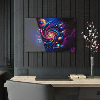 Celestial Whirl Acrylic Panel Art in Room