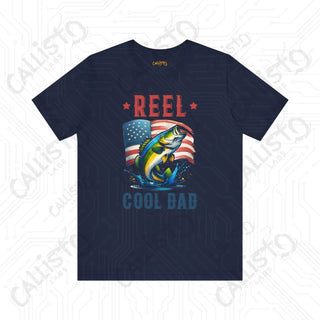 Men’s ’REEL Cool Dad Joke’ Funny Shirt: Hilarious Fishing-Inspired Tee for Dads - Perfect Father’s Day Gift