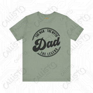 Men’s ’Dad: The Man The Myth The Legend’ Graphic Shirt - Perfect Father’s Day Gift Idea for Dad - Sage / XS - T-Shirt