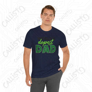 Men’s ’World’s Dopest Dad’ Graphic Shirt: Cool and Stylish Tee for Awesome Fathers - Perfect Father’s Day Gift - T-Shirt