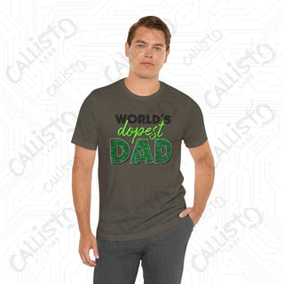 Men’s ’World’s Dopest Dad’ Graphic Shirt: Cool and Stylish Tee for Awesome Fathers - Perfect Father’s Day Gift - T-Shirt