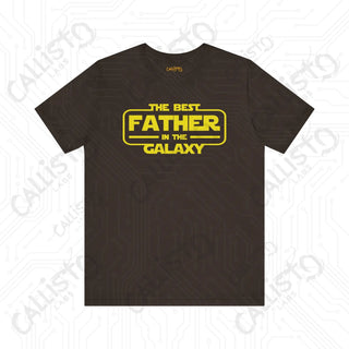 Men’s ’The Best Father in the Galaxy’ Graphic Shirt: Show Dad He’s Out of This World with this Stellar