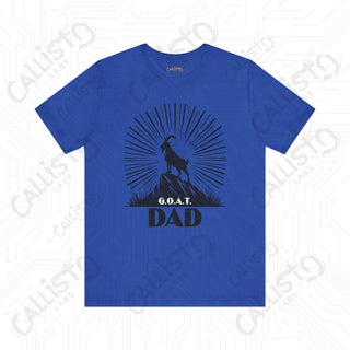 Men’s ’G.O.A.T. DAD’ Graphic Shirt: Celebrate Fatherhood with this Stylish and Funny Goat-Themed Tee - Perfect