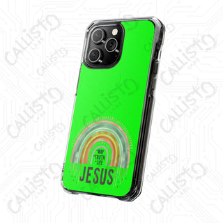 Jesus is the WAY the Truth the Life Magnetic Clear Impact Case for iPhone 14 & 15 - MagSafe® Compatible - Phone Case