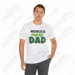 Men’s ’World’s Dopest Dad’ Graphic Shirt: Cool and Stylish Tee for Awesome Fathers - Perfect Father’s Day Gift - T-Shirt