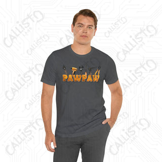 Men’s Graphic Shirt - PAWPAW with Tools Design: Cool and Practical Apparel for Grandpa - T-Shirt