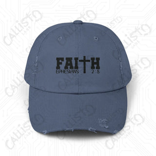 Faith Ephesians 2:8 Black - Scotland Blue / One size - Hats