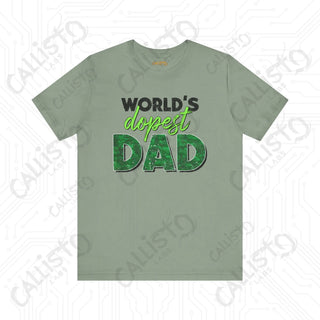 Men’s ’World’s Dopest Dad’ Graphic Shirt: Cool and Stylish Tee for Awesome Fathers - Perfect Father’s Day