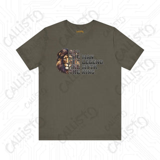 Men’s DAD #Man #Legend #Myth #King Lion Shirt: Unique Father’s Day Gift Idea for Dad - Army / XS - T-Shirt