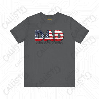 Men’s Patriotic ’DAD #Man #Myth #Legend’ Shirt: Celebrate Dad with Patriotic Pride - Perfect Father’s Day Gift