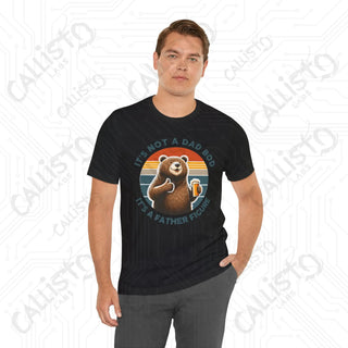 Men’s ’It’s Not a Dad Bod It’s a Father Figure’ Bear Graphic Shirt: Celebrate Fatherhood with Humorous Style