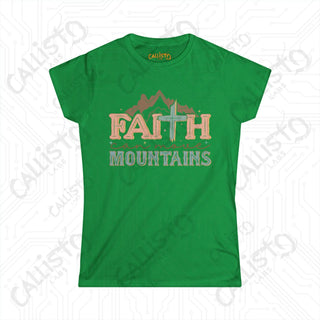 Womens Faith Can Move Mountains Shirt Inspirational Shirt for Hope Comfortable & Stylish Christian Apparel for Her Gift