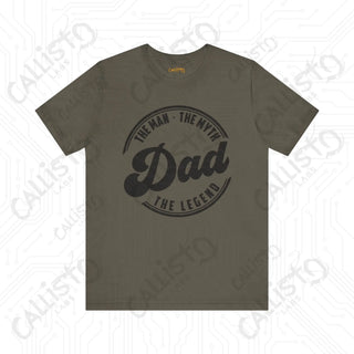 Men’s ’Dad: The Man The Myth The Legend’ Graphic Shirt - Perfect Father’s Day Gift Idea for Dad - Army / XS - T-Shirt