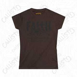 Womens Faith Can Move Mountains Matthew 17:20 Shirt Inspirational Shirt for Hope Comfortable Christian Apparel for Her