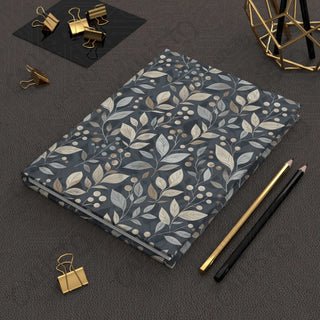 Navy Floral Daily Notebook Hardcover Journal Matte - Journal - Paper products