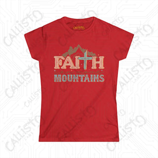 Womens Faith Can Move Mountains Shirt Inspirational Shirt for Hope Comfortable & Stylish Christian Apparel for Her Gift