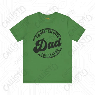 Men’s ’Dad: The Man The Myth The Legend’ Graphic Shirt - Perfect Father’s Day Gift Idea for Dad - Leaf / XS - T-Shirt