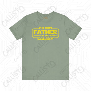 Men’s ’The Best Father in the Galaxy’ Graphic Shirt: Show Dad He’s Out of This World with this Stellar