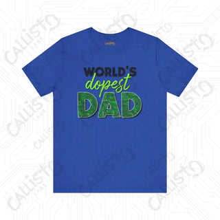 Men’s ’World’s Dopest Dad’ Graphic Shirt: Cool and Stylish Tee for Awesome Fathers - Perfect Father’s Day