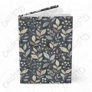 Navy Floral Daily Notebook Hardcover Journal Matte - Journal - Paper products