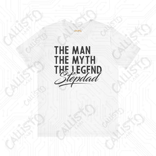 Men’s ’The Man The Myth The Legend’ Stepdad Shirt: Unique Father’s Day Gift for Stepfathers - Funny Dad Tee