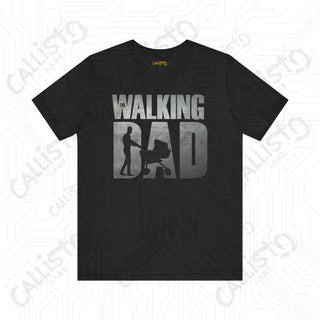 Men’s ’The Walking Dad’ Funny Zombie Shirt: Hilarious Father’s Day Gift Idea for Dads Who Love Zombies - Black