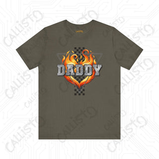 Men’s Flame ’DADDY’ Shirt: Bold and Stylish Tee for Fathers Dads and Cool Dudes - Perfect Gift for Him - Army