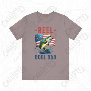 Men’s ’REEL Cool Dad Joke’ Funny Shirt: Hilarious Fishing-Inspired Tee for Dads - Perfect Father’s Day Gift