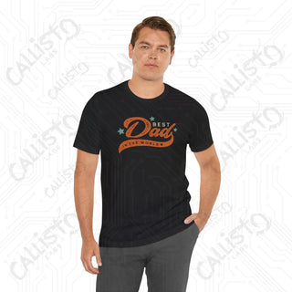 Men’s ’Best Dad in the World’ Graphic Shirt: Celebrate Fatherhood with this Stylish and Heartwarming Tee