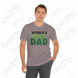 Men’s ’World’s Dopest Dad’ Graphic Shirt: Cool and Stylish Tee for Awesome Fathers - Perfect Father’s Day Gift - T-Shirt