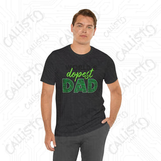 Men’s ’World’s Dopest Dad’ Graphic Shirt: Cool and Stylish Tee for Awesome Fathers - Perfect Father’s Day Gift - T-Shirt