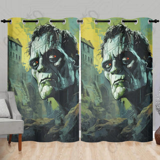 Frankenstein Monster Window Curtains (2 PCS) 84x52 IN