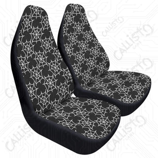 Premium Spider Web Seat Covers Cars | Durable Polyester & Stretch Fabric | Elastic Backing | Secure Fit | Customizable