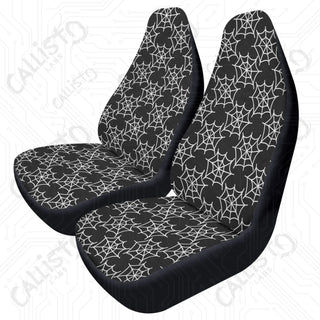 Premium Spider Web Seat Covers Cars | Durable Polyester & Stretch Fabric | Elastic Backing | Secure Fit | Customizable