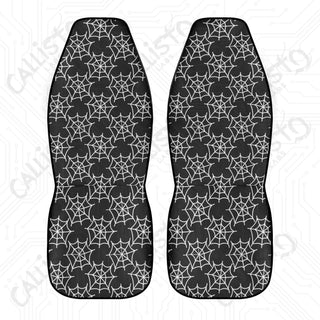 Premium Spider Web Seat Covers Cars | Durable Polyester & Stretch Fabric | Elastic Backing | Secure Fit | Customizable