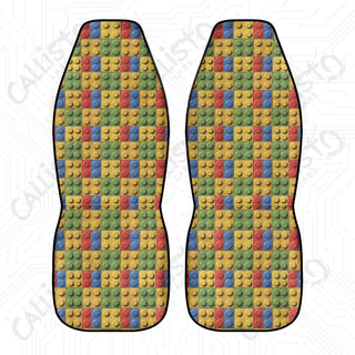 Premium Lego Brick Seat Covers Cars | Durable Polyester & Stretch Fabric | Elastic Backing | Secure Fit | Customizable