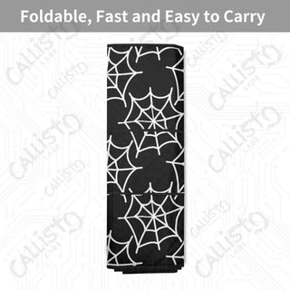 Spooky Spider Web Car Sunshade - Oxford Fabric UV Protector | Unique Design Custom Crafted